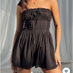BRAND NEW WITH TAGS Black Princess Polly Romper
